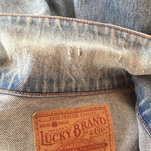 Jean Jacket Light Blue Extra Small Tomboy Trucker Lucky Jacket - Picture 11 of 11